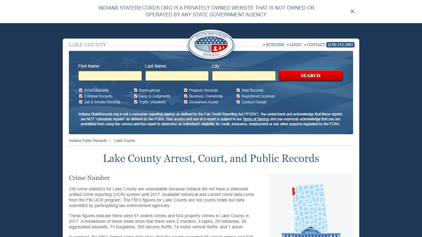 Lake County Arrest, Court, and Public Records